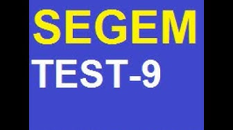 'Video thumbnail for Segem Test 9 Segem Çıkmış Sorular'