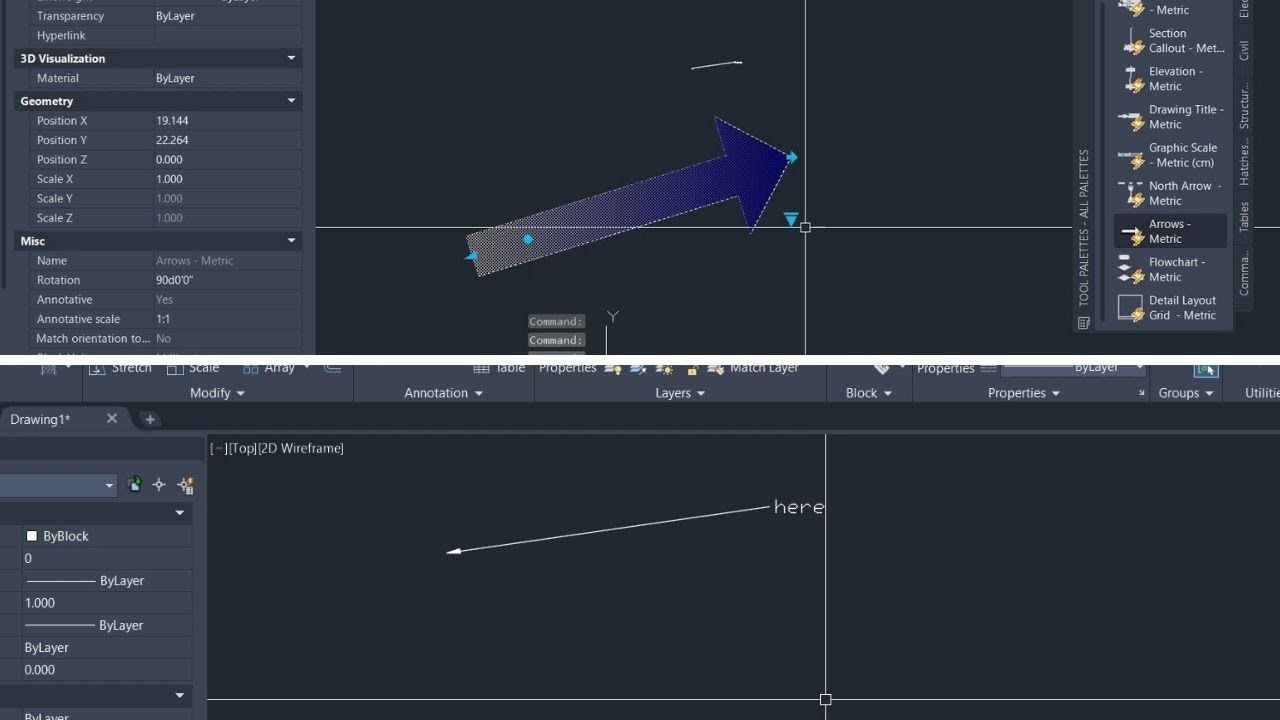 Video thumbnail for How to draw an arrow in AutoCAD (2 ways)