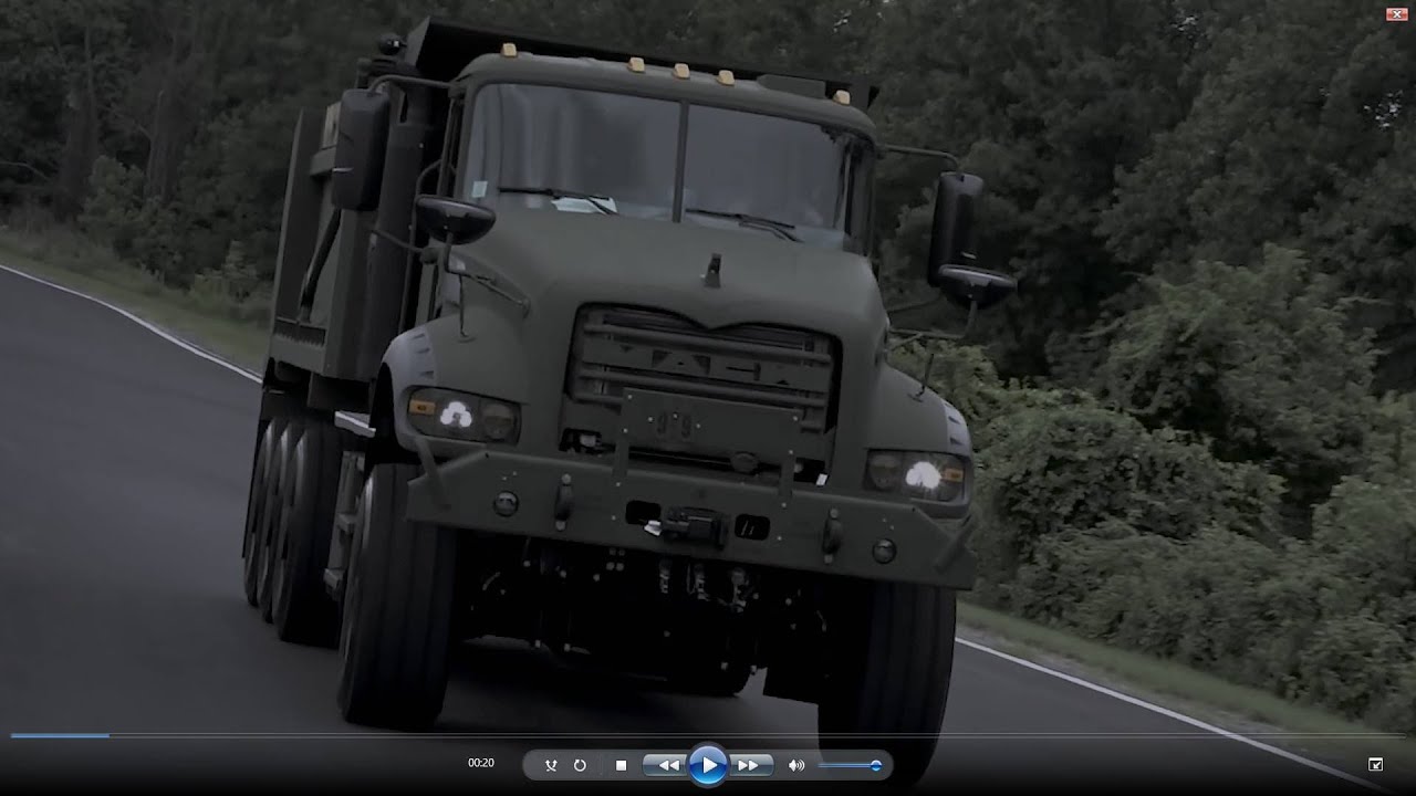 'Video thumbnail for Discover Mack Defense M917A3 latest generation of Heavy Dump Truck for US Army AUSA 2022 News'