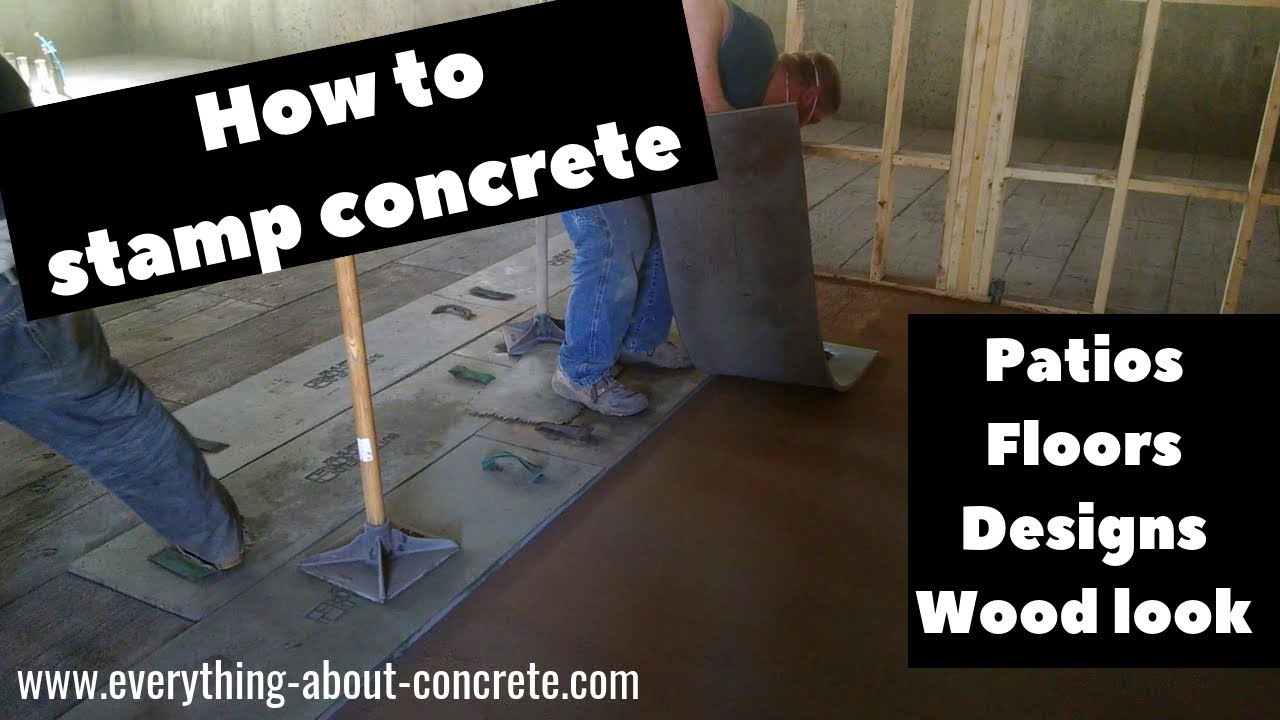'Video thumbnail for How To Stamp Concrete - Stamped Concrete Patios, Floors, Designs, Diy'