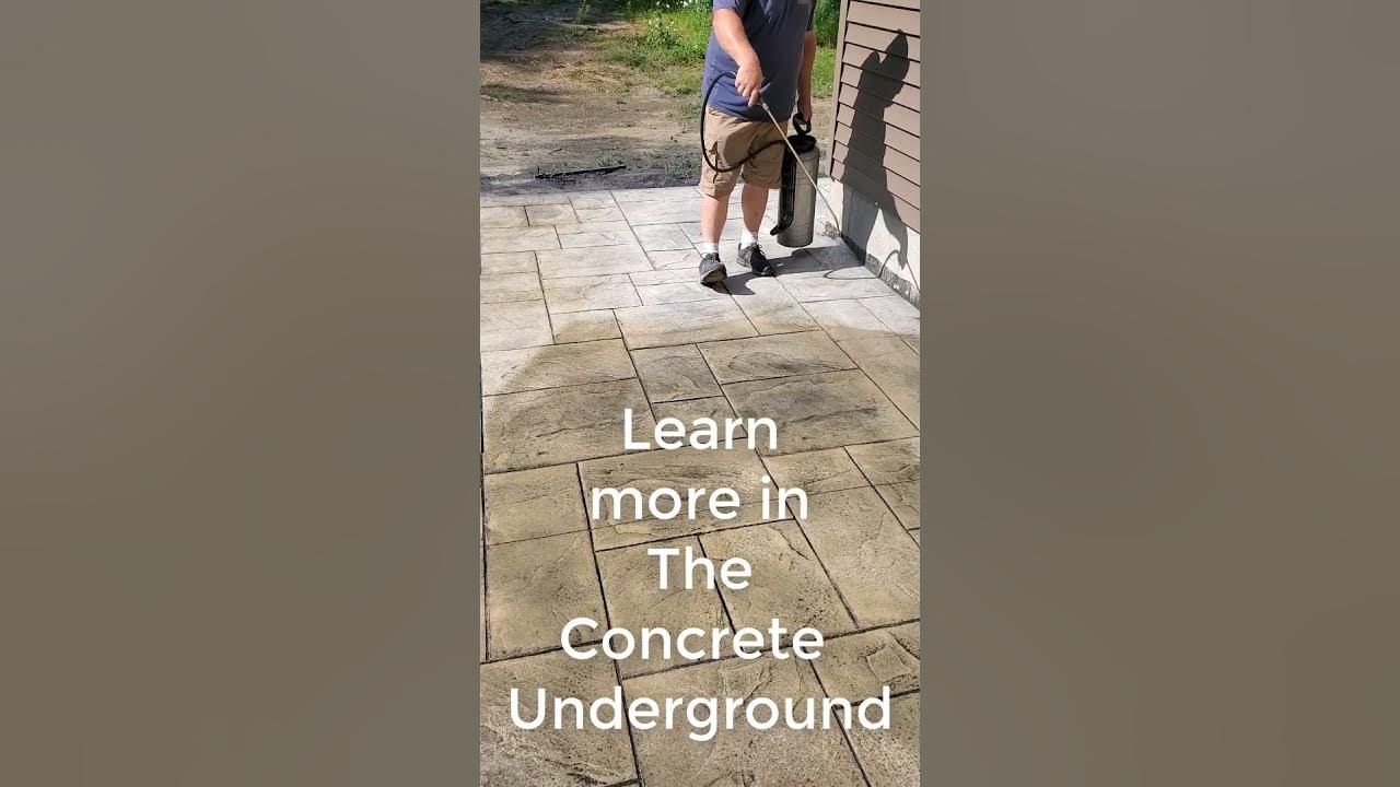 'Video thumbnail for How To Seal Stamped Concrete #Shorts'