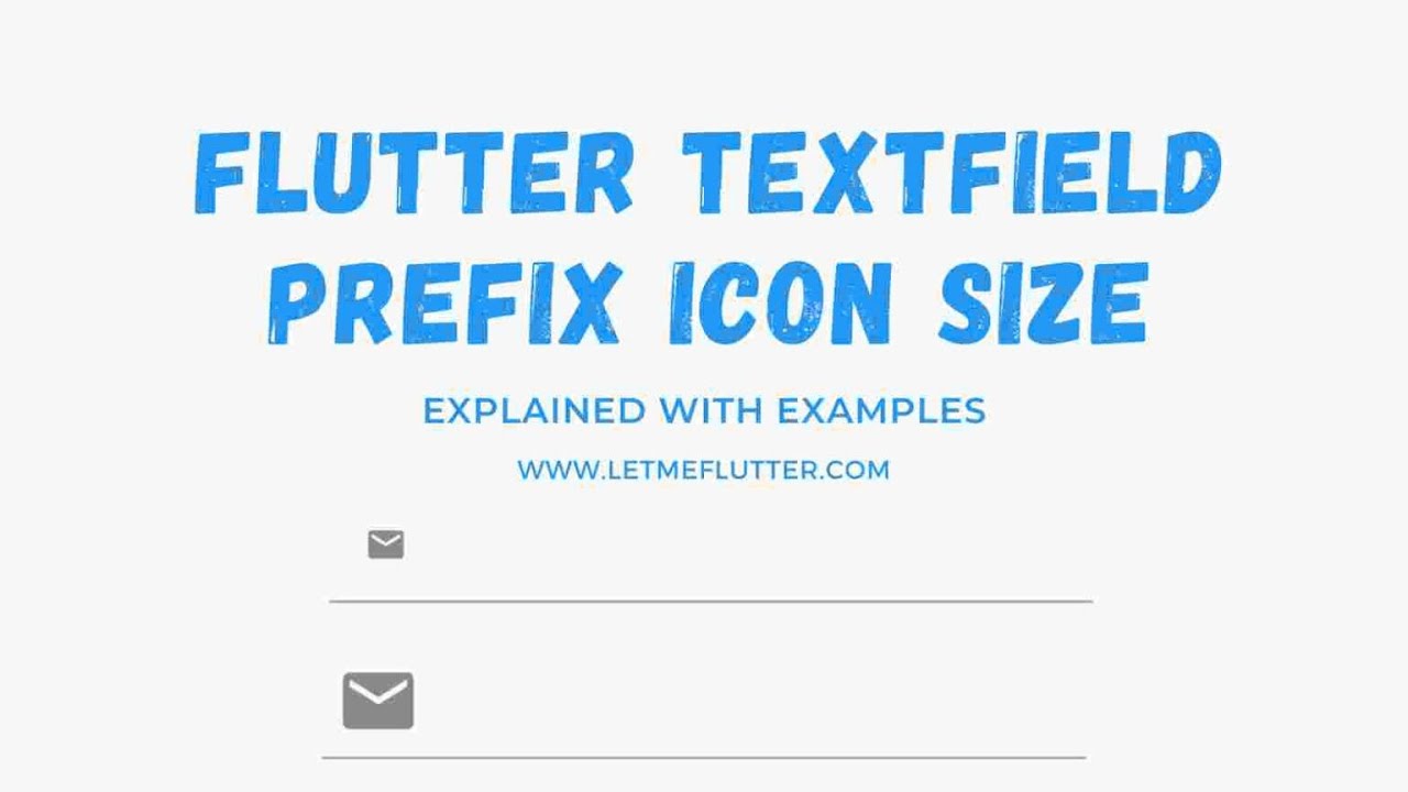 'Video thumbnail for Flutter Textfield Prefix Icon Size | Flutter Tutorial | Flutter For Beginners'