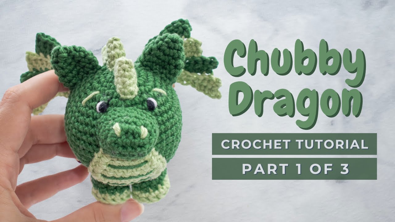 Video thumbnail for Chubby dragon amigurumi PART 1. How to crochet a little dragon. Tutorial pattern