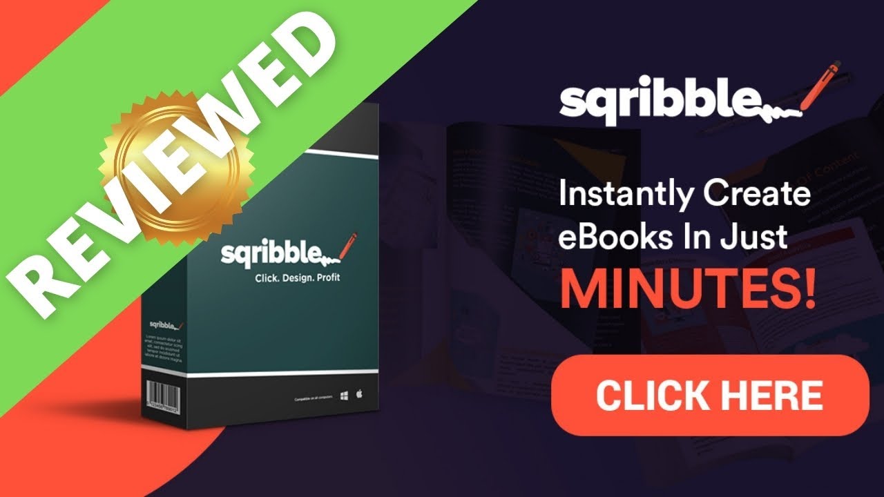 'Video thumbnail for Sqribble Review [Automated E-Book Software DEMO]'