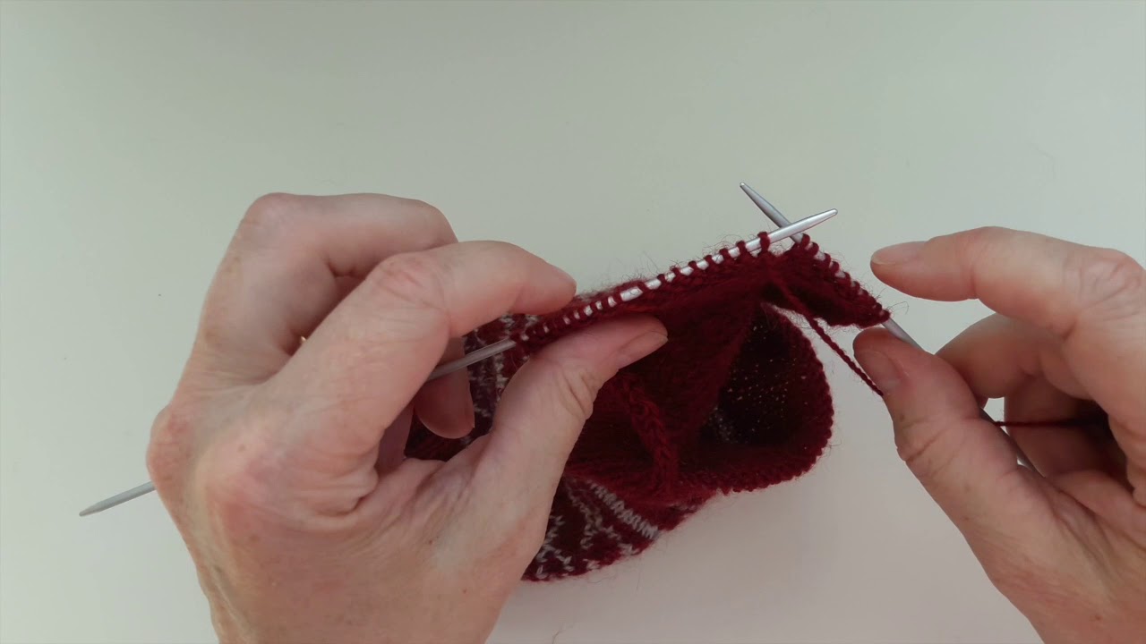 'Video thumbnail for Easy Colourwork Socks - Creating the Heel turn'