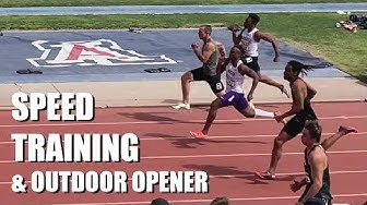 'Video thumbnail for Speed Training Workout & My Outdoor Season Opener 100 Meter Dash | Wicket Drills & Flying 20's'