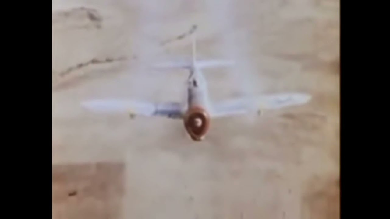 'Video thumbnail for P-47 Thunderbolts strafe Italian trains during WWII'