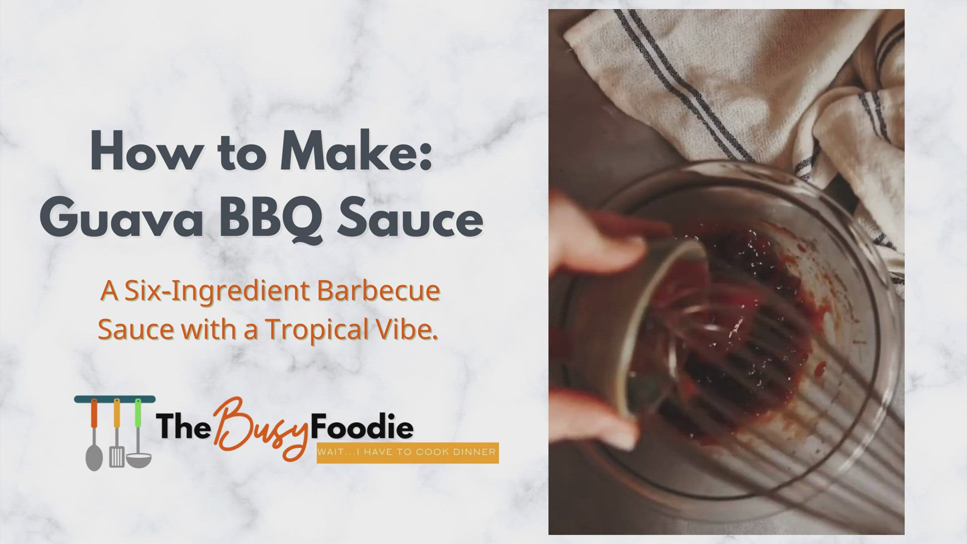Video thumbnail for Homemade Guava BBQ Sauce