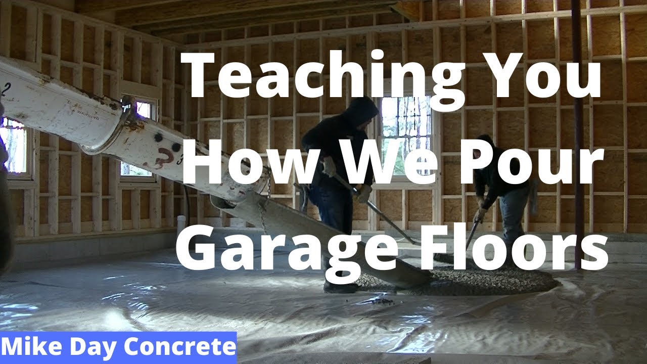'Video thumbnail for How To Pour A Concrete Floor For An Existing Garage. (32' X 24' Garage)'