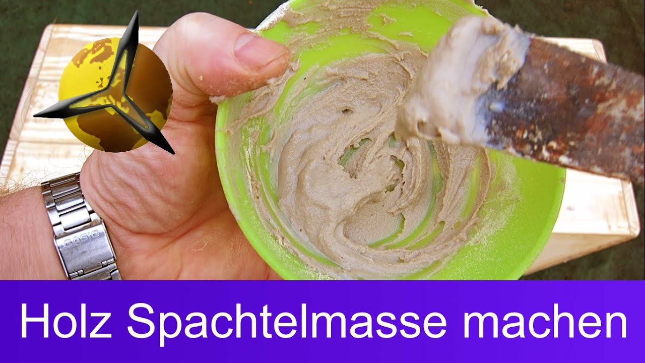 'Video thumbnail for Spachtelmasse für Holz selber machen'