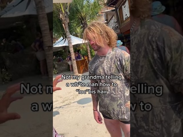 'Video thumbnail for Grandma Telling A white Man how to lock his hair.#shorts'