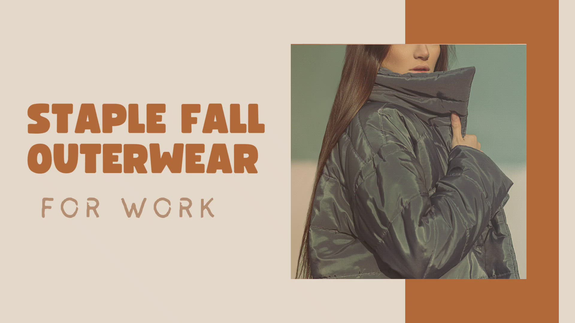 Video thumbnail for Staple fall outerwear for work