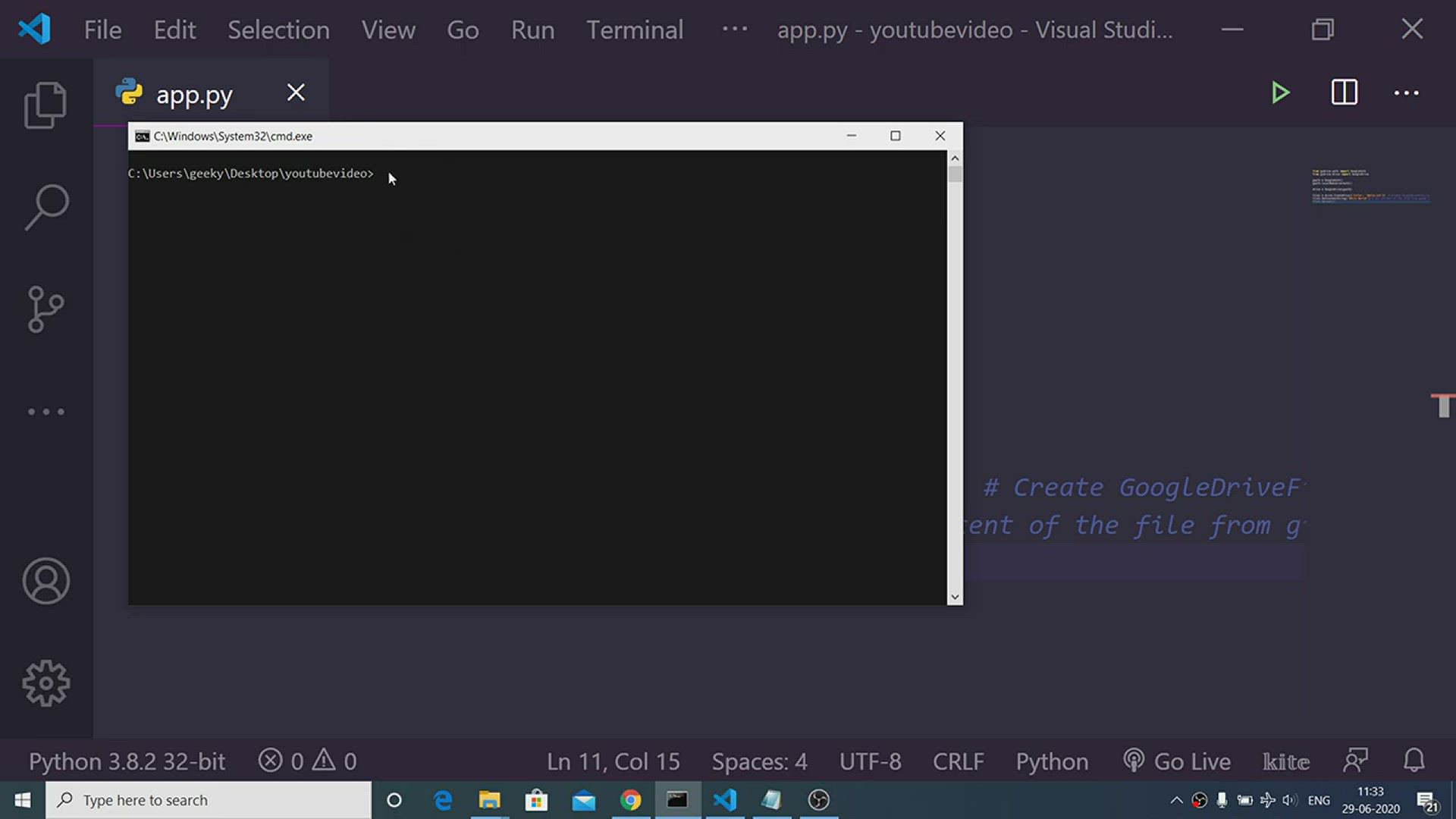 Video thumbnail for Python Upload Files to Google Drive Using PyDrive Library Full Project For Beginners