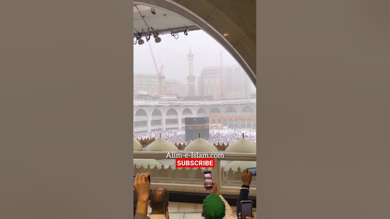 'Video thumbnail for Makkah 🕋 while Raining 🌧️ || #shorts'