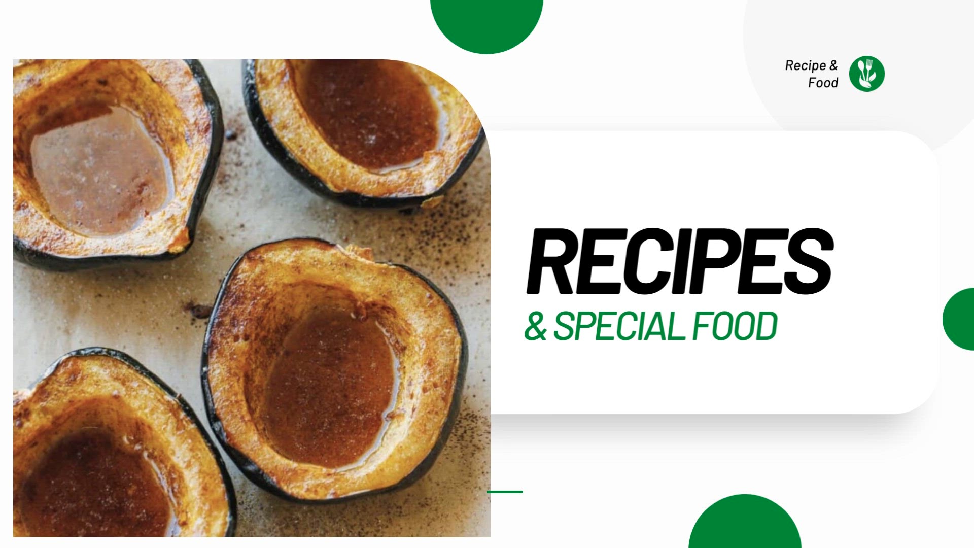'Video thumbnail for Healthy Recipe - Baked acorn squash with maple syrup and cinnamon'