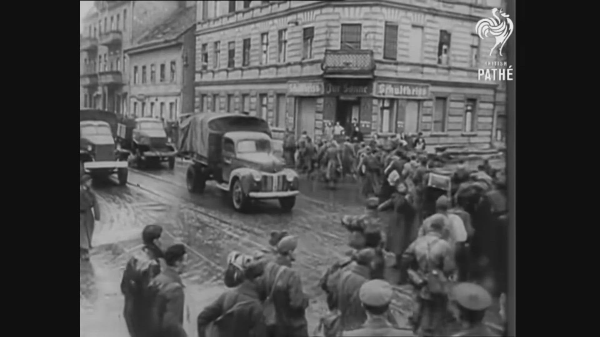 'Video thumbnail for German Officers March Into Captivity'