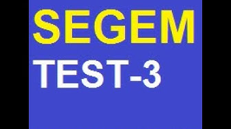 'Video thumbnail for Segem Test 3 Segem Çıkmış Sorular'