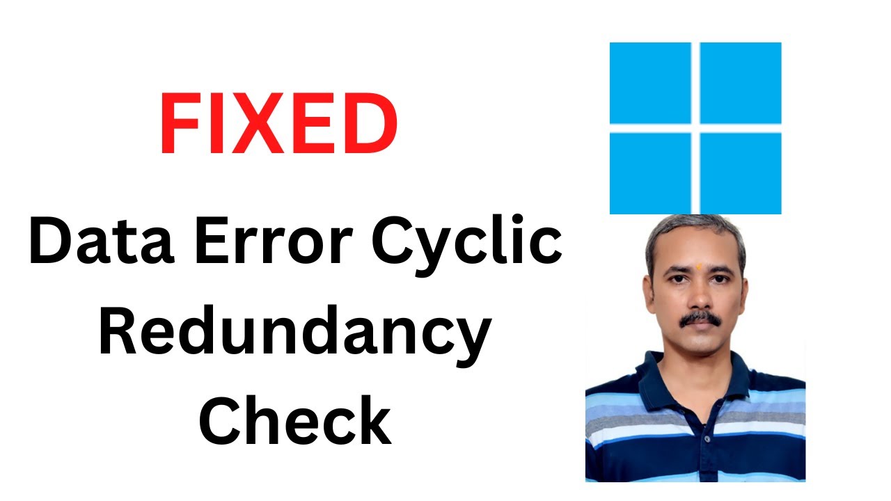 'Video thumbnail for Fix Data Error Cyclic Redundancy Check Error on Windows 11'