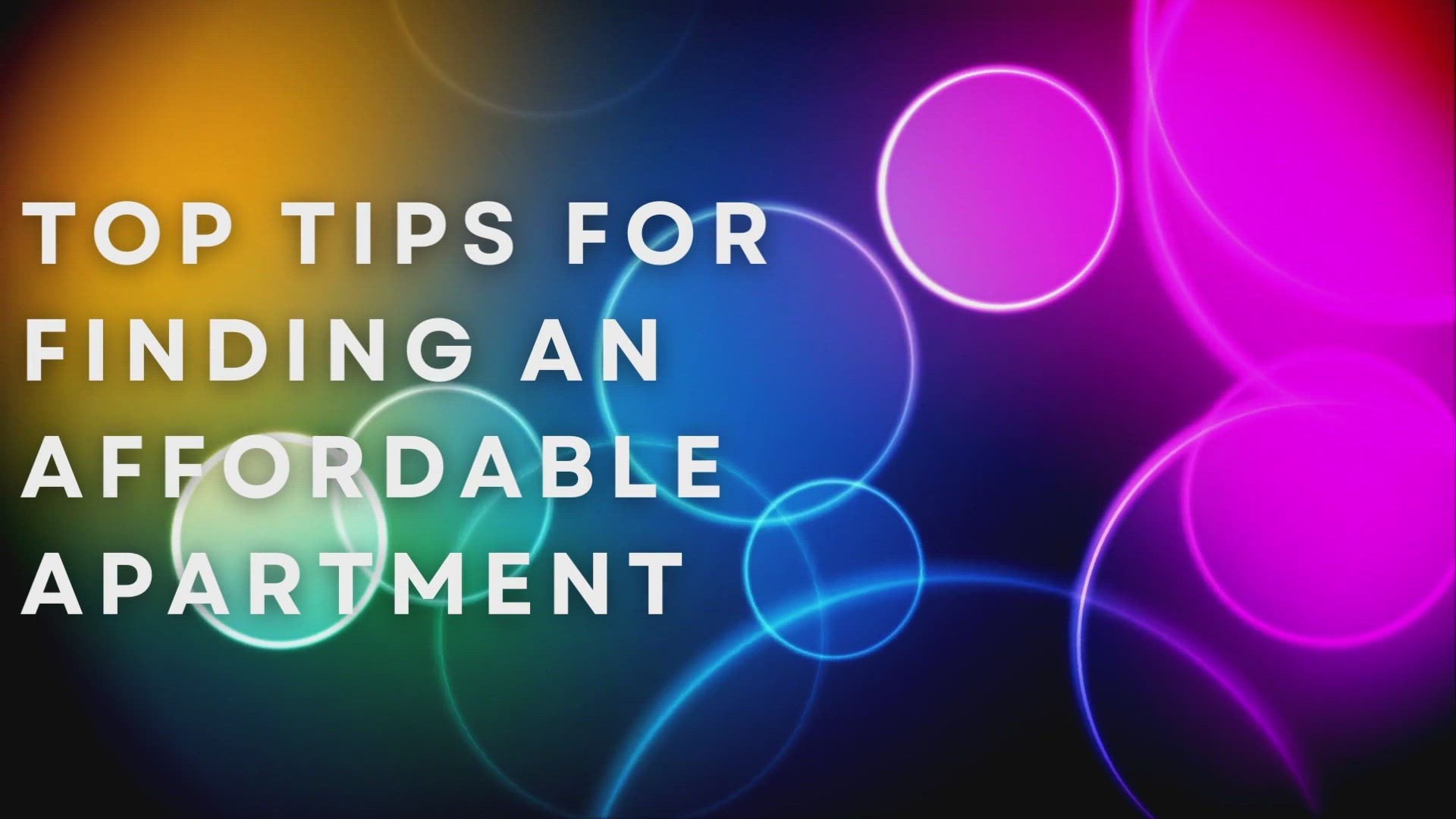 'Video thumbnail for Top Tips For Finding An Affordable Apartment'