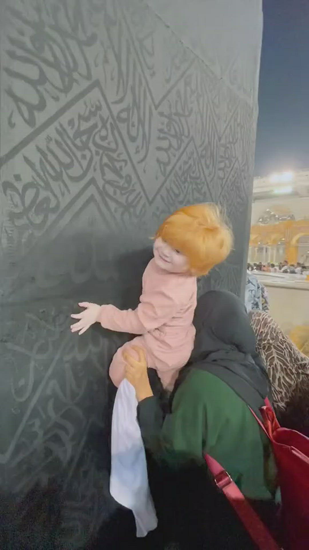 'Video thumbnail for Gorgeous baby girl admiring the Kaaba's beauty'