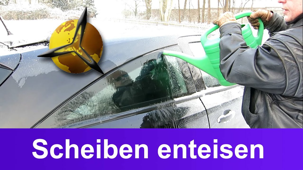 'Video thumbnail for Scheiben enteisen: Trick gegen vereiste Autoscheiben im Winter'
