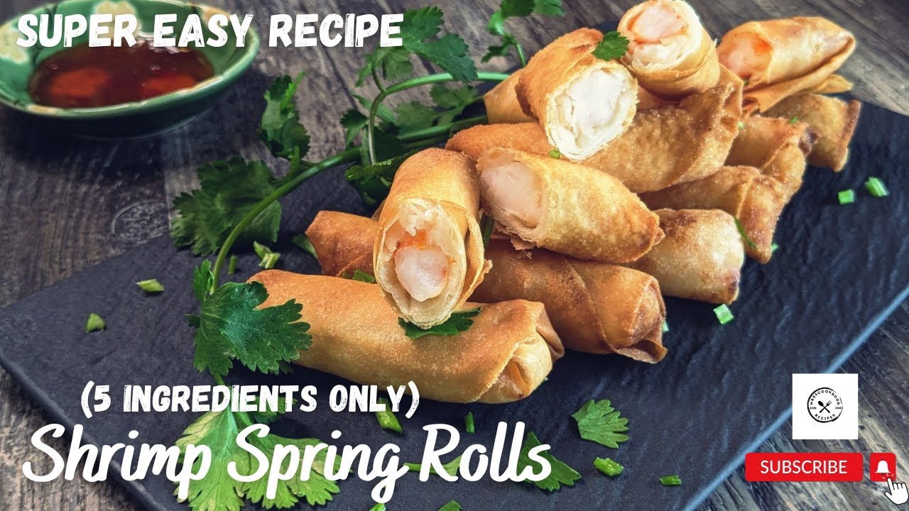 'Video thumbnail for Bring the Flavor of Asia to Your Kitchen - Easy Fried Shrimp Spring Rolls Recipe @mrs5cookbook'