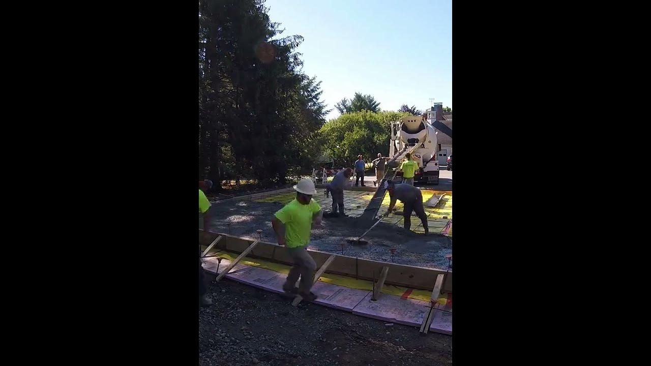 'Video thumbnail for POURING CONCRETE #Shorts'