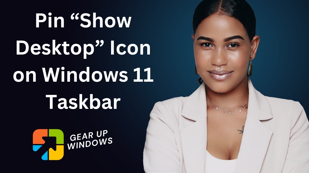'Video thumbnail for How to Add or Pin “Show Desktop” Icon to Windows 11 Taskbar?'
