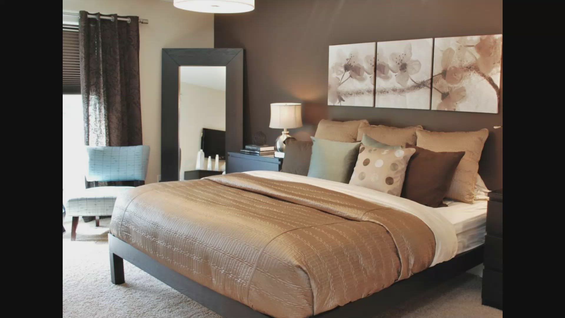 'Video thumbnail for Brown Two Colour Combination For Bedroom Walls'