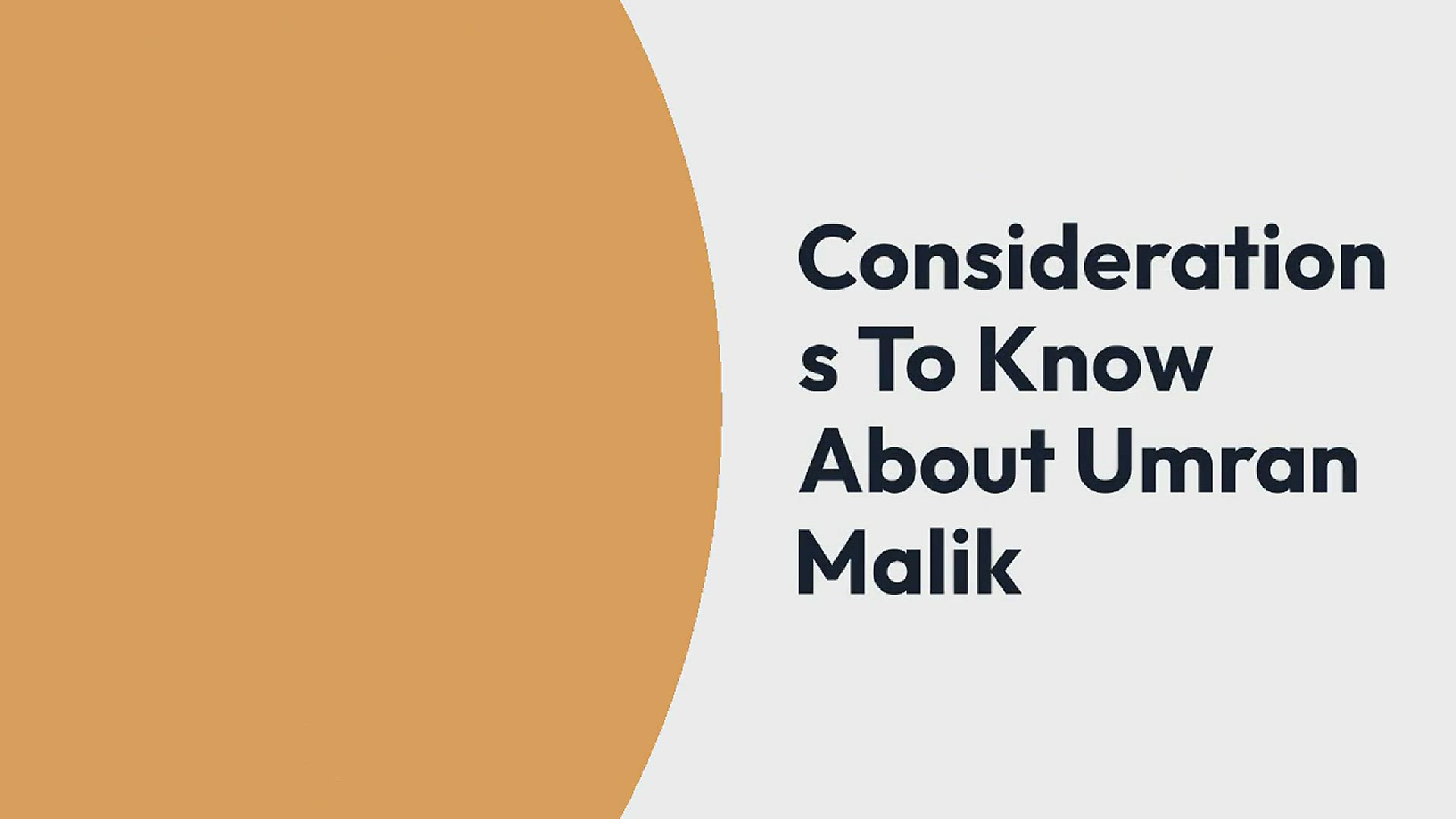 'Video thumbnail for Considerations To Know About Umran Malik - Razmonweb'
