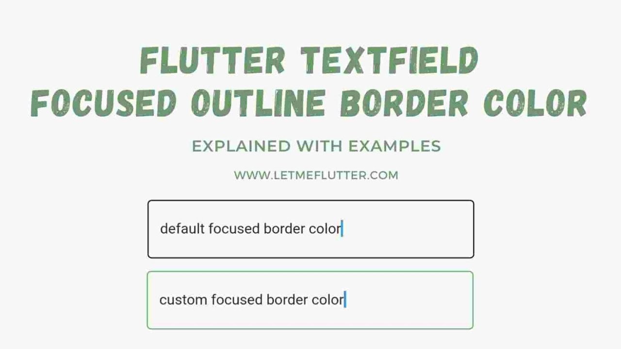 'Video thumbnail for Flutter Textfield Focused Outline Border Color | Flutter Tutorial | Flutter For Beginners'