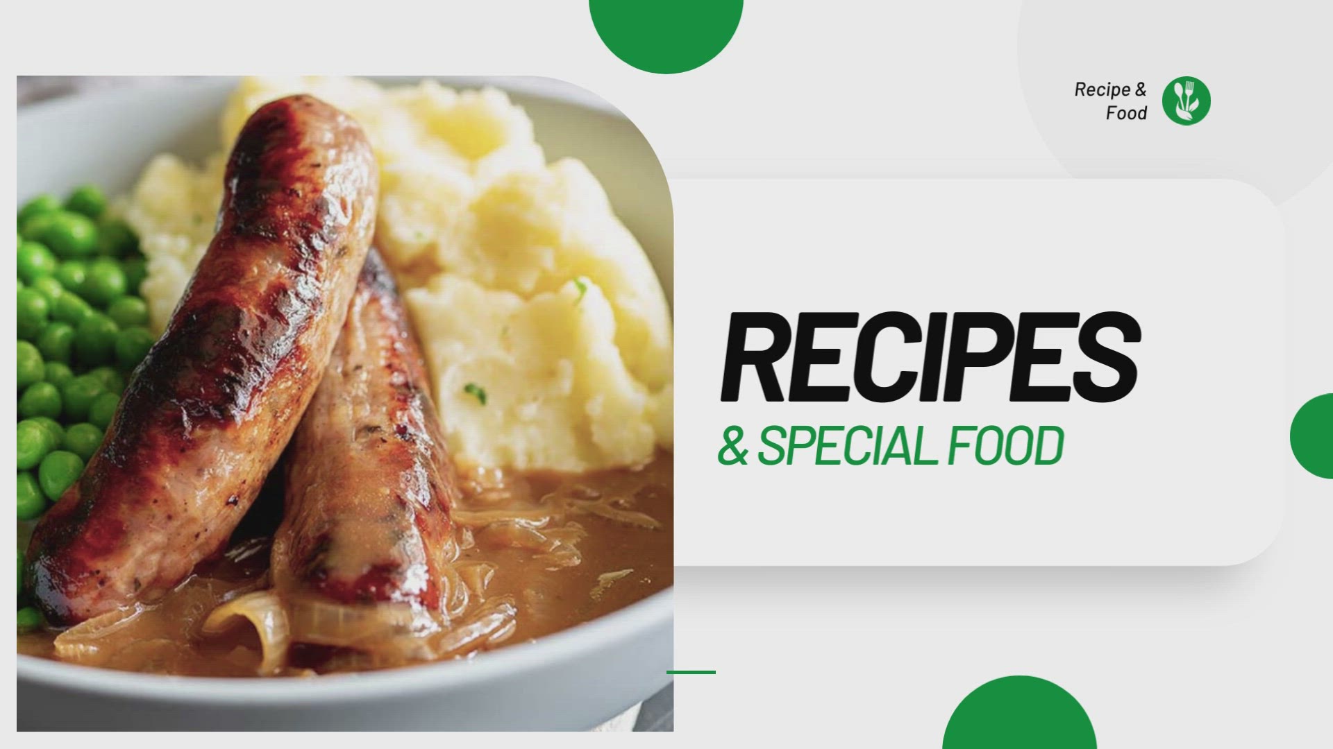 'Video thumbnail for Easy Bangers and Mash Recipes'