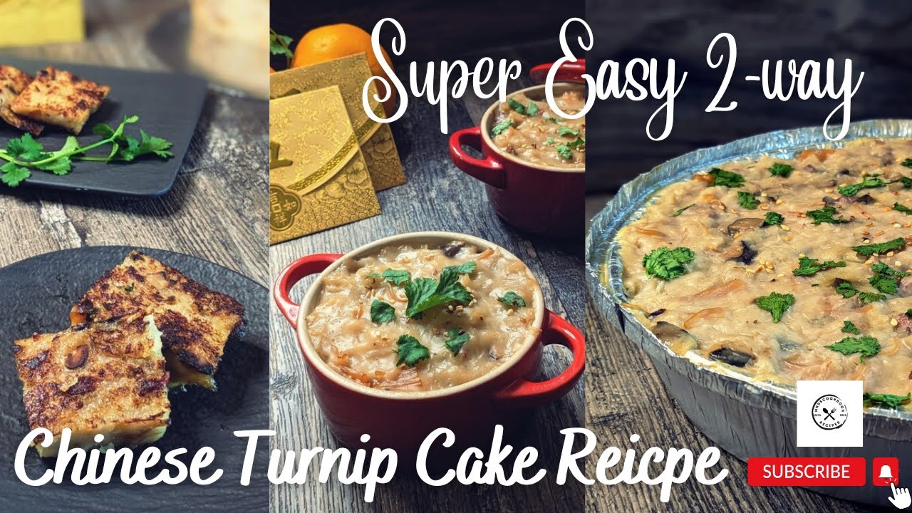'Video thumbnail for Chinese Turnip Cake for Lunar New Year | 2-way | Lo Bak Go @mrs5cookbook'