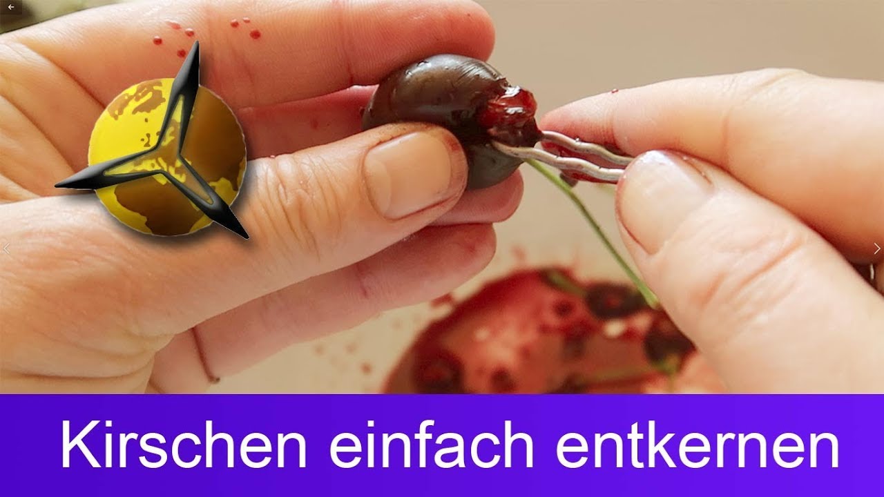 'Video thumbnail for Kirschen entkernen: Kirschkerne leicht entfernen / entsteinen'