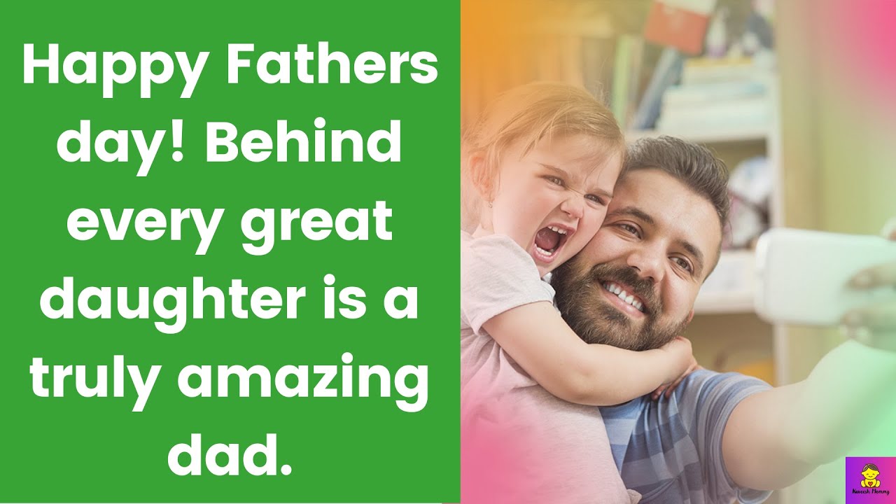 Video thumbnail for Funny Fathers Day Quotes And Messages From Daughter: 130+ Fathers Day Messages: KAVEESH MOMMY