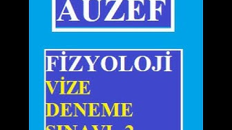 'Video thumbnail for Fizyoloji Vize Deneme Sınavı -2'