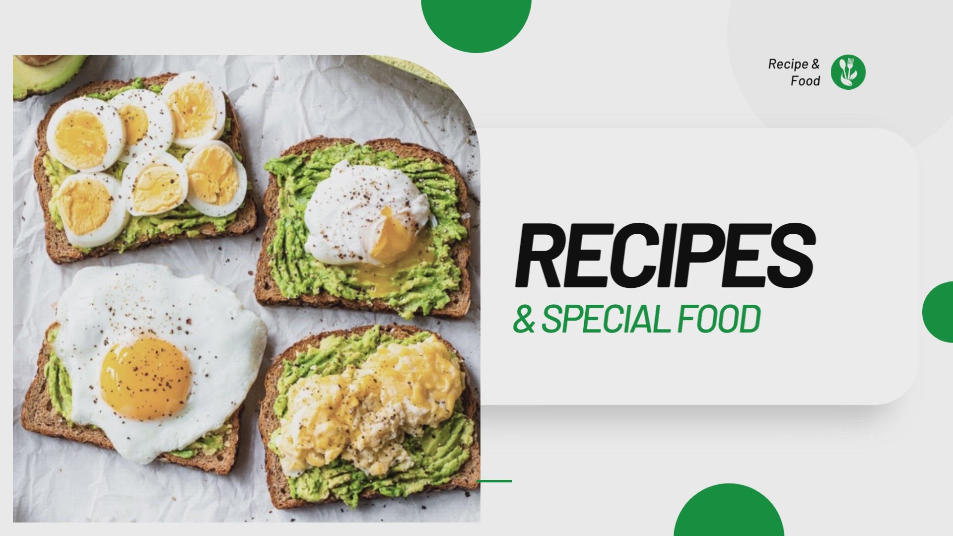 'Video thumbnail for Avocado Toast Recipe'
