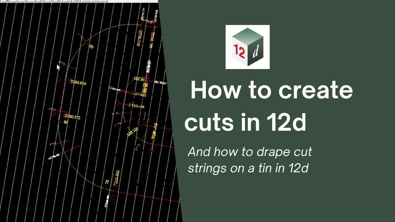 Video thumbnail for How to create cut strings in 12d