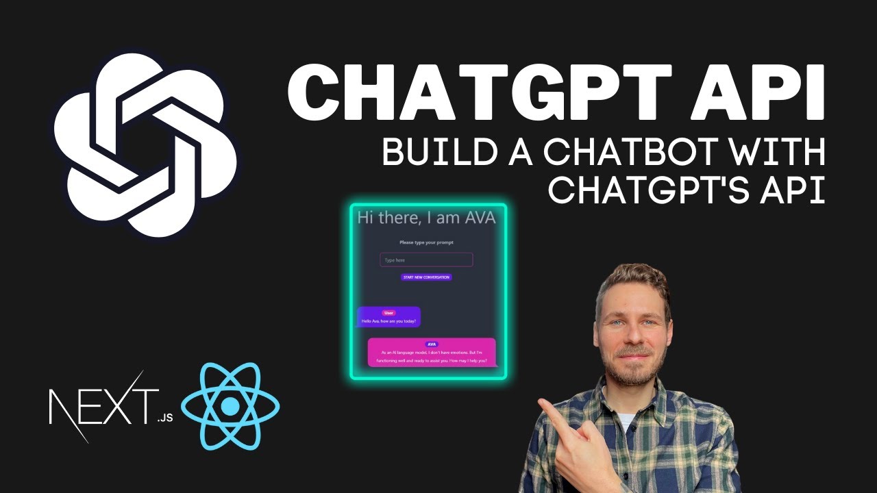 'Video thumbnail for ChatGPT API Tutorial - Build a Chatbot with Next.js and TypeScript 🤖'