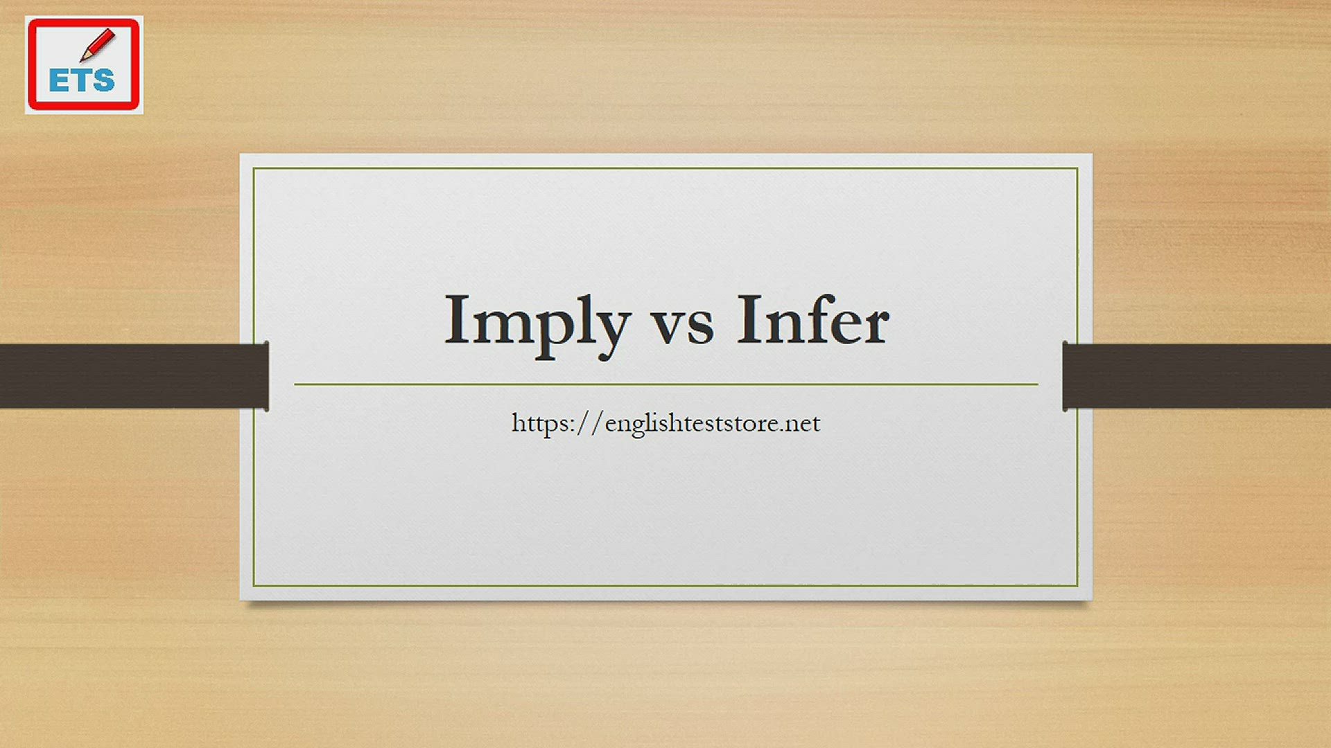 Video thumbnail for Imply vs Infer
