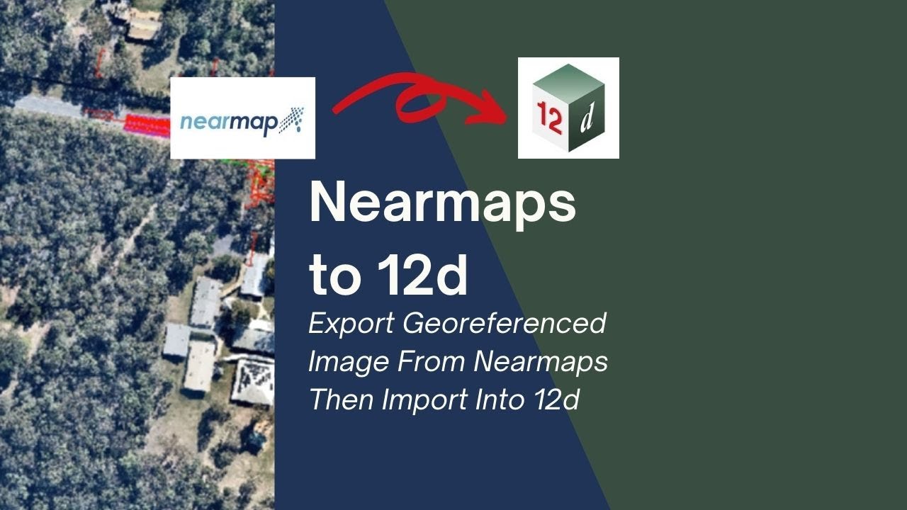 Video thumbnail for Importing georeferenced image from Nearmaps into 12d
