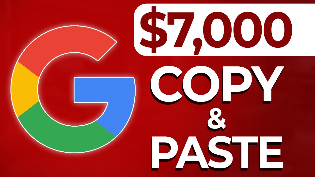 'Video thumbnail for Get Paid $7,000+ Copy & Pasting This GOOGLE Method | Make Money Online 2022'
