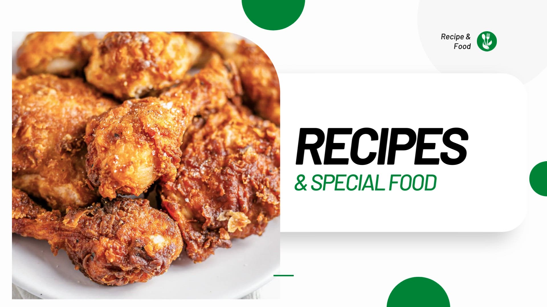 'Video thumbnail for Fried Chicken Recipe'