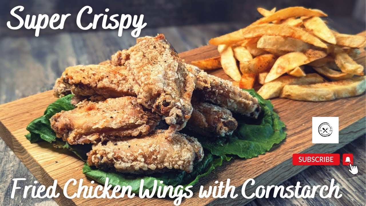 'Video thumbnail for The Crispiest Fried Wings with Cornstarch | How to prep chicken wings @mrs5cookbook'