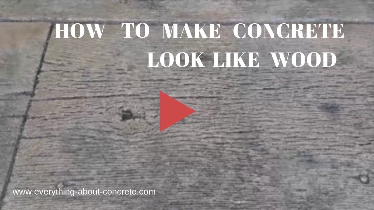 'Video thumbnail for Stamped concrete patio that looks like wood!'