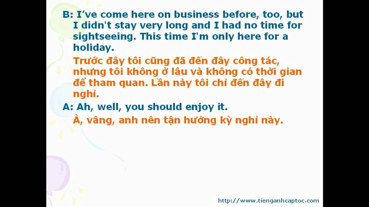 Video thumbnail for English For Tourists Unit 06 Dialogue 002