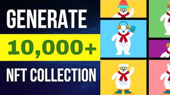 'Video thumbnail for How To Generate 10,000+ NFTs In 5 Minutes with Metadata (No Coding)'