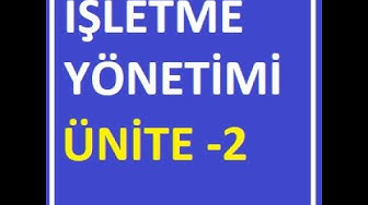 'Video thumbnail for İşletme Yönetimi Ünite 2 Soruları'