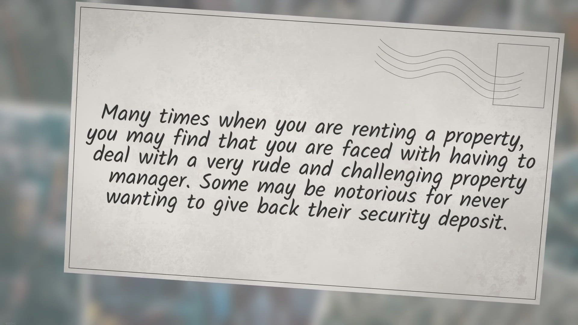 'Video thumbnail for What Can I Do About A Rude Property Manager?'