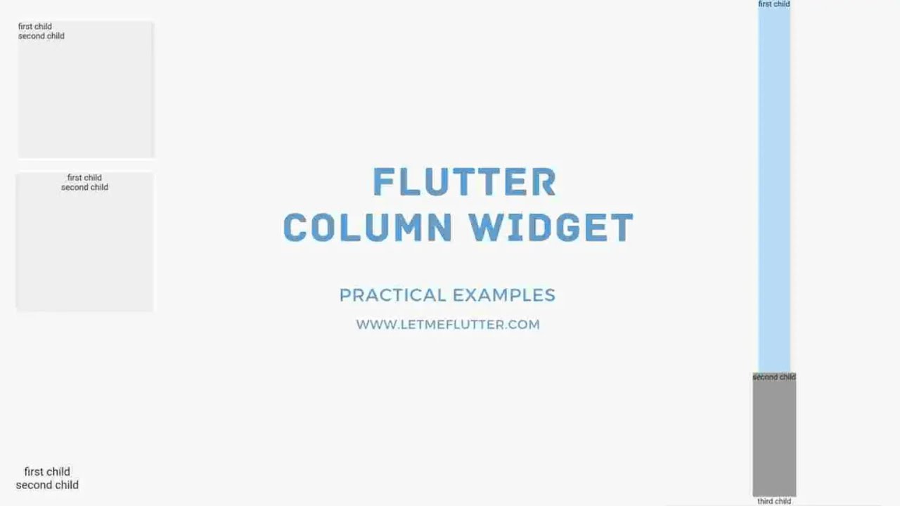 'Video thumbnail for Flutter Column Widget Explained With Practical Examples | Flutter Tutorial For Beginners'